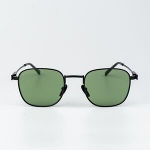 Gucci Women Sunglasses Metal Black Green Square GG1876S 004 NEW AUTHENTIC